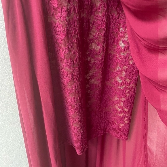 Lulus Make Way for Wonderful Berry Red Lace Maxi Dress Medium - Picture 11 of 11